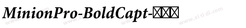 MinionPro-BoldCapt字体转换