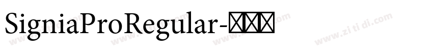 SigniaProRegular字体转换