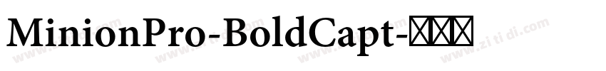 MinionPro-BoldCapt字体转换