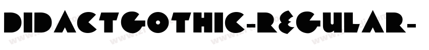 DidactGothic-Regular字体转换