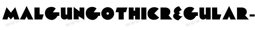MalgunGothicRegular字体转换