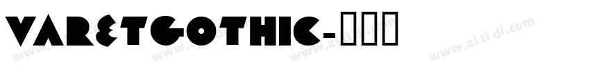 VaretGothic字体转换