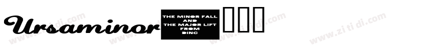 Ursaminor字体转换