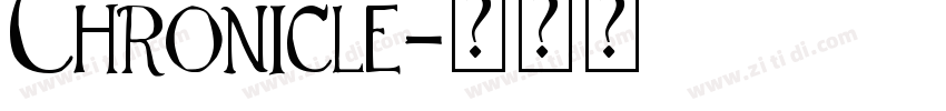 Chronicle字体转换