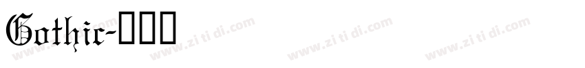 Gothic字体转换