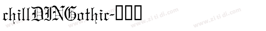 chillDINGothic字体转换