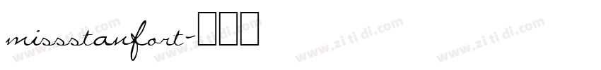 missstanfort字体转换