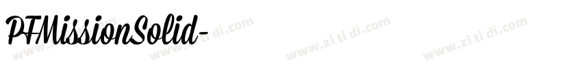 PFMissionSolid字体转换