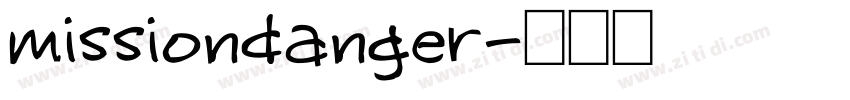 missiondanger字体转换