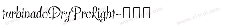turbinadoDryProLight字体转换