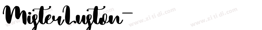 MisterLuston字体转换