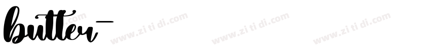 butter字体转换
