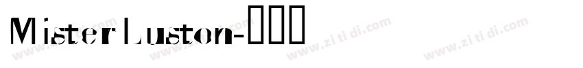 MisterLuston字体转换