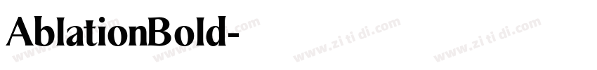 AblationBold字体转换