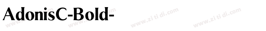 AdonisC-Bold字体转换
