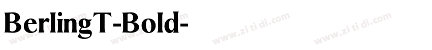 BerlingT-Bold字体转换