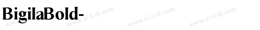 BigilaBold字体转换