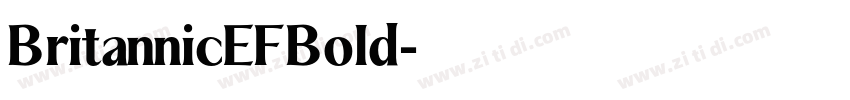 BritannicEFBold字体转换