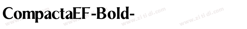 CompactaEF-Bold字体转换