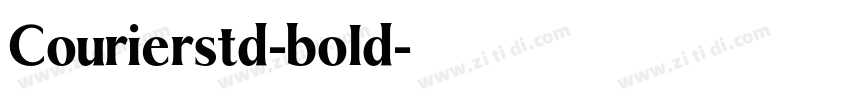 Courierstd-bold字体转换