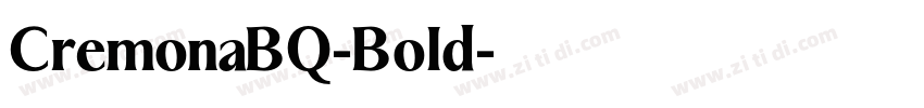 CremonaBQ-Bold字体转换