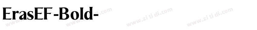 ErasEF-Bold字体转换