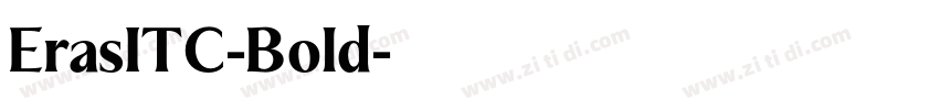 ErasITC-Bold字体转换