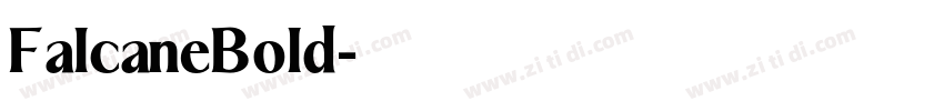 FalcaneBold字体转换
