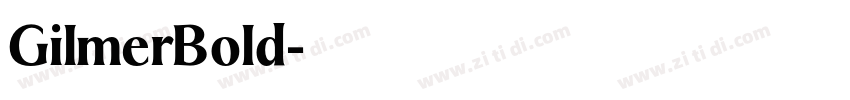 GilmerBold字体转换