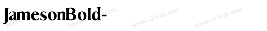 JamesonBold字体转换