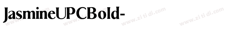 JasmineUPCBold字体转换
