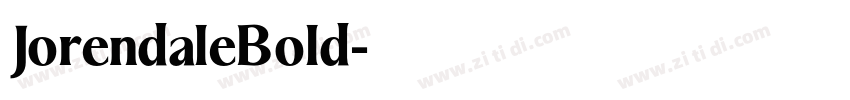 JorendaleBold字体转换