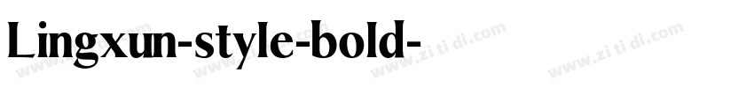 Lingxun-style-bold字体转换