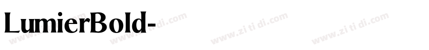 LumierBold字体转换