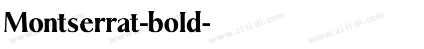 Montserrat-bold字体转换