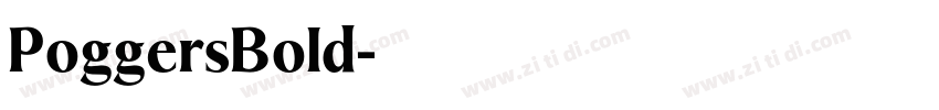 PoggersBold字体转换
