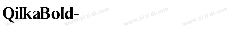 QilkaBold字体转换