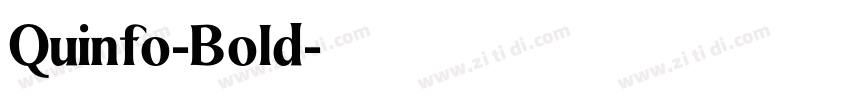 Quinfo-Bold字体转换