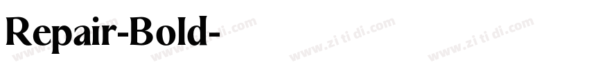 Repair-Bold字体转换