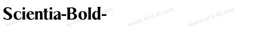 Scientia-Bold字体转换