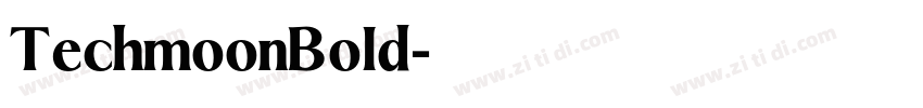 TechmoonBold字体转换