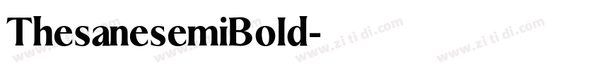 ThesanesemiBold字体转换