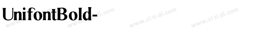 UnifontBold字体转换