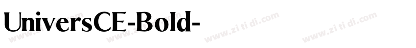 UniversCE-Bold字体转换