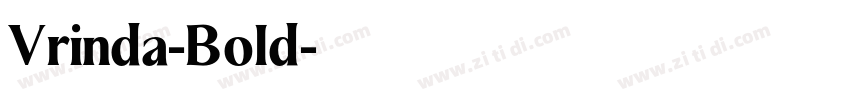 Vrinda-Bold字体转换