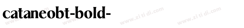 cataneobt-bold字体转换
