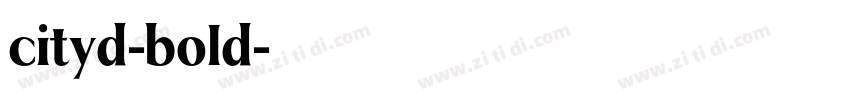 cityd-bold字体转换