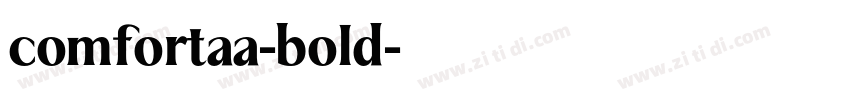 comfortaa-bold字体转换