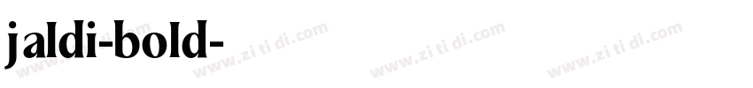 jaldi-bold字体转换