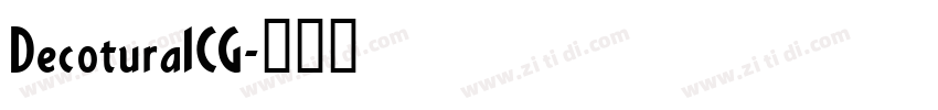 DecoturaICG字体转换